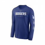 Nike MLB Men's Sleeve Repeater Cotton Tee Longsleeve Los Angeles Dodgers - Dydis M (NKAC-4EW-LD-L0A Džemperiai)