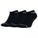 Jordan Jumpman No Show kojinės (3 poros) - Dydis M (SX5546-010 Kojinės)