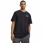 Under Armour Logo Emb Heavyweight Ss Black/ White - Dydis M (1373997-001 Mar&scaron;kinėliai)