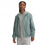 Under Armour Rival Sport Windbreak Jacket Silica Green/ White - Dydis M (1382698-348 Striukės)