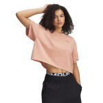 Under Armour HWT WASH SS Tee Canyon Pink/ Canyon Pink - Dydis M (1389747-696 Mar&scaron;kinėliai)