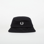 FRED PERRY Pique Bucket Hat Black/ Snowwhite - Dydis M (HW2296 843 Kitos kepurės)