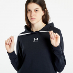 Under Armour Rival Terry Hoodie Black/ White - Dydis M (1369855-001 Džemperiai)