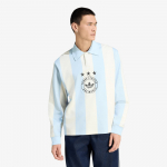 adidas Graphic Long Sleeve Polo Shirt Ice Blue - Dydis M (KU9190 Mar&scaron;kinėliai)
