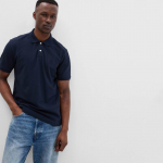 GAP Logo Polo Tapestry Navy - Dydis M (586306-06 Mar&scaron;kinėliai)