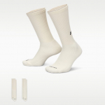 Nike Everyday Cushioned Crew Socks 2-Pack Sail/ Black - Dydis M (FZ3073-133 Kojinės)