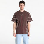 Karl Kani Small Signature Essential Pinstripe Tee Brown - Dydis M (PD00010852 Mar&scaron;kinėliai)