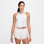 Nike AeroSwift Women's Dri-FIT ADV Cropped Running Tank Top White/ Black - Dydis M (FN2713-100 Mar&scaron;kinėliai)