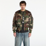 Alpha Industries MA-1 Base Flight Jacket Camo Wdl Camo 65 - Dydis M (756111C-408 Striukės)