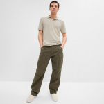 GAP Logo Pique Polo Moonstone - Dydis M (586306-00 Mar&scaron;kinėliai)