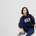 GAP Crewneck Logo Sweatshirt Navy Uniform - Dydis M (554936-12 Džemperiai)