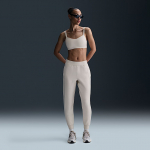 Nike 24.7 ImpossiblySoft Women's Dri-FIT Mid-Rise Joggers Lt Orewood Brn/ Lt Iron Ore - Dydis M (HQ8184-104 Kelnės)