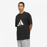 adidas Basketball T-Shirt (Gender Neutral) Black/ Off White - Dydis M (KB7560 Mar&scaron;kinėliai)