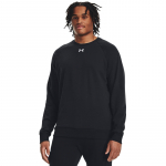 Under Armour Rival Fleece Crew Black - Dydis M (1379755-001 Džemperiai)