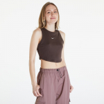 Nike Sportswear Essentials Women's Ribbed Cropped Tank Baroque Brown/ Sail - Dydis M (FB8279-237 Mar&scaron;kinėliai)