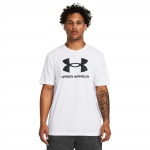 Under Armour Sportstyle Logo Update Ss White 100 - Dydis M (1382911-100 Mar&scaron;kinėliai)
