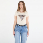 Guess Jeans Ss Cn Leo Triangle Tee Pearl White - Dydis M (W6RI32J1314-G047 Mar&scaron;kinėliai)
