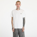 FRED PERRY Crew Neck Tee Snow White - Dydis M (M1600 129 Mar&scaron;kinėliai)