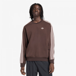 adidas Adicolor 3-Stripes Oversized Crewneck Aurora Coffee/ Sandy Pink - Dydis M (KQ9642 Džemperiai)