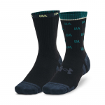 Under Armour Perf Cotton Nov 2Pk Mid Black 001 - Dydis M (1379534-002 Kojinės)