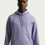 Nike Solo Swoosh Men's Pullover Hoodie Iron Purple/ White - Dydis M (HV1082-506 Džemperiai)