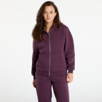 Urban Classics Ladies Fluffy Zip Hoody Plum Purple - Dydis M (TB7286-18329 Džemperiai)