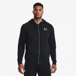 Under Armour Essential Fleece Fz Hood Black - Dydis M (1373881-001 Džemperiai)