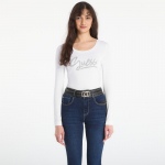 Guess Jeans Ls Cn Guess Script Tee Pure White - Dydis M (W6RI25J1314-G011 Mar&scaron;kinėliai)