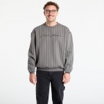 Karl Kani Autograph Pinstripe Sweat Os Crewneck Grey - Dydis M (PD00007594 Džemperiai)