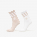 adidas 3-Stripes Glitter Crew Socks 2 Pairs Blush Pink/ White - Dydis M (KD0966 Kojinės)