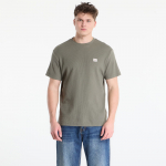 Calvin Klein Jeans Ss Waffle Woven Label Crewnk Tee Dusty Olive - Dydis M (LV04RD008G LDY Mar&scaron;kinėliai)