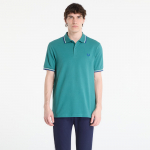 FRED PERRY Twin Tipped Fred Perry Shirt Deep Mint/ Snow White/ Soho Eclipse - Dydis M (M3600 03B Mar&scaron;kinėliai)