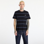 FRED PERRY Fine Stripe T-Shirt Black - Dydis M (M1734 102 Mar&scaron;kinėliai)