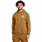 Under Armour Project Rock Icon Fleece Hoody Yellow Ochre/ Silt - Dydis M (1386902-707 Džemperiai)