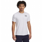Under Armour Heatgear Fitted SS Tee White/ Black - Dydis M (6000939-100 Mar&scaron;kinėliai)