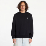 FRED PERRY Crewneck Sweatshirt Black - Dydis M (M7535 184 Džemperiai)