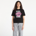 Karl Lagerfeld Jeans Reg Graffiti Logo Tee Black - Dydis M (B1W17057999 Mar&scaron;kinėliai)