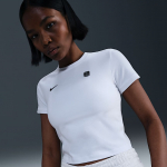 Nike Sportswear Shox Women's Tight T-Shirt White - Dydis M (IO2244-100 Mar&scaron;kinėliai)