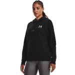Under Armour Essential Fleece Hoodie Black - Dydis M (1373033-001 Džemperiai)