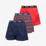Bokserki Hugo Boss Woven Boxer 3-Pack Multicolor - Dydis M (50532565-963 &Scaron;ortai)