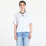 adidas Tiro Cut 3 Stripes Color Block Boyfriend T-Shirt White/ Black/ True Pink - Dydis M (JG4061 Mar&scaron;kinėliai)