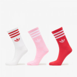 adidas 3-Stripes Crew Socks 3 Pairs True Pink/ Active Pink/ White - Dydis M (KT1693 Kojinės)