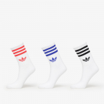 adidas 3-Stripes Crew Socks 3-Pack White/ Black/ Clear Pink - Dydis M (JV7404 Kojinės)