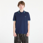 FRED PERRY Twin Tipped Fred Perry Shirt Tnsbl/ Snow White/ Dpmt - Dydis M (M3600 86A Mar&scaron;kinėliai)