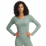 Under Armour Vanish Seamless LS Tee Silica Green/ White - Dydis M (1379150-348 Mar&scaron;kinėliai)