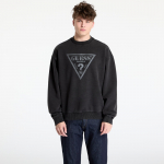GUESS Originals Eco Vintage Triangle Crewneck Sweatshirt Jet Black Multi - Dydis M (M5GQ35K68I4-JTMU Džemperiai)