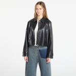 Calvin Klein Jeans Leather Moto Jacket Black - Dydis M (LV047E501G UB1 Striukės)
