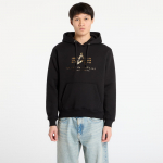 Alpha Industries Basic Hoodie BL Effect Print Black - Dydis M (178312EP-03 Džemperiai)