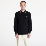 FRED PERRY Long Sleeve Twin Tipped Shirt Black - Dydis M (M3636 350 Mar&scaron;kinėliai)