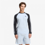 adidas 3-Stripes Long-Sleeve Top Long-Sleeve Top Crystal Sky - Dydis M (KE2424 Mar&scaron;kinėliai)